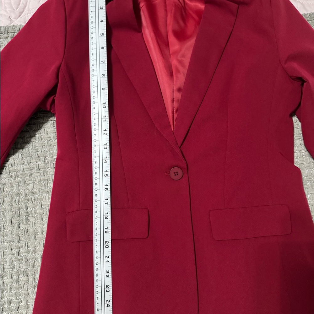 Women's Red Blazer - Large - Picture 6 of 10